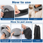 Ergonomic Airplane Pillow and Airplane Foot Hammock for Flight Car - Image 5