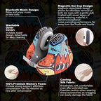 Bluetooth Travel Neck Pillow, Memory Foam - Image 4