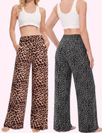 Showitty Wide Leg Pants for Women with Pockets, High Waist Yoga Lounge - Image 2