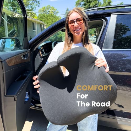 Driver Seat Cushion for Car, Tailbone Pain Relief Car Pillow and Seat Pad - Image 7