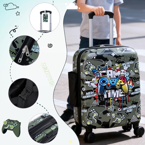 16’’ Kid’s Luggage Set with Spinner Wheels, Hardside with Suitcases,6 Piece - Image 6