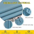 NICETOWN Blackout Living Room Curtains Teal Blue - Home Fashion Ring Top Thermal Insulated Room Darkening Curtains for Bedroom/Living Room (2 Panels, W52 x L90, Teal Blue) - Image 4