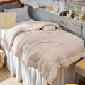 Bedsure Comforter Duvet Insert - Quilted Comforters Twin Size, All Season Duvet, GentleSoft Down Alternative Bedding, with 8 Tabs, Gifts for Women/Men, Beige, Twin 88 x 68 Inches by BEDSURE