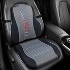 Car Seat Cushion with Lumbar Support, Firm 2-Piece Set for Long Drive, Grey by WENNFOUR
