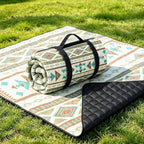 Extra Large Picnic Outdoor Blanket, 80''x80'' Waterproof Foldable Blankets Bohemia Picnic Mat for Beach,Music Festival Concert, Travel Essential Accessories by WHZHAOCAI