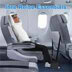 Airplane Foot Hammock 2Pcs Airplane Foot Rest Sling Hammocks Lightweight Work Furniture Accessories Travel Pillows Flight Hand Luggage for Comfort - Image 2