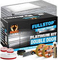 BEEST FULLSTOP Platinum Garage Door Insulation Kit - 16x8 & 16x7 ft Double Garage Door Insulation Panels w/ Threshold Seal, 16 Pre-Cut 24x48”, Window Films, Entry Draft Stoppers and Top & Side Seals by BEEST