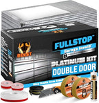 BEEST FULLSTOP Platinum Garage Door Insulation Kit - 16x8 & 16x7 ft Double Garage Door Insulation Panels w/ Threshold Seal, 16 Pre-Cut 24x48”, Window Films, Entry Draft Stoppers and Top & Side Seals by BEEST