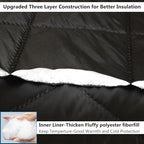 Reversible Magnetic Thermal Insulated Door Cover Curtain for Winter - Image 4