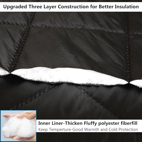Reversible Magnetic Thermal Insulated Door Cover Curtain for Winter - Image 4