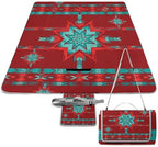 Foldable Sandproof Picnic Mat Red Western Southwest Mesas Family Waterproof Picnic Blanket Lightweight Beach Rug for Beach Camping by Unknown
