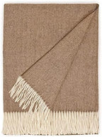 Alpaca Home - 100% Pure Baby Alpaca Eco Herringbone Sofa Throw Blanket, 71" X 51" (Camel)… by AlpacaHome