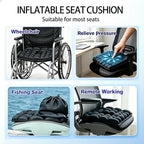 Portable U-Shaped Airplane Seat Cushion with Pump & Tailbone Relief - Image 5