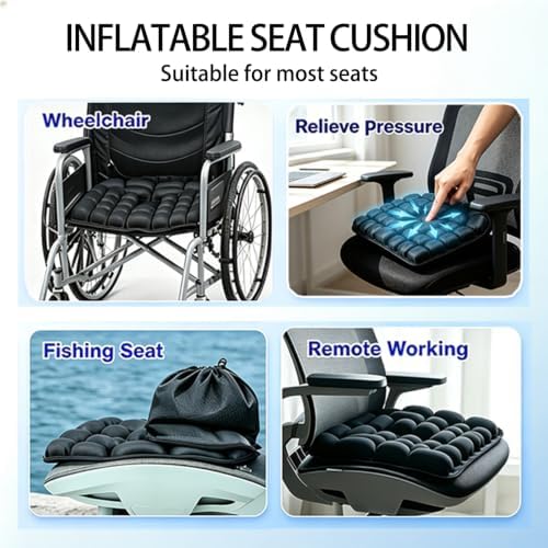 Portable U-Shaped Airplane Seat Cushion with Pump & Tailbone Relief - Image 5