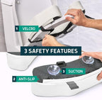 Lunderg Padded Toilet Seat Riser for Seniors - Adds 3 Inches. Universal Fit - Image 4