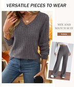 RUMIA Lounge Sets for Women Cozy Travel Matching Sweater Fall Outfits - Image 3