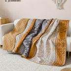 Dintszyayue Boho Quilt Set King, Aztec Geometric Bedspread with 2 Shams - Image 6