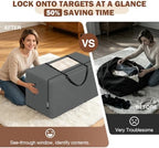 Cuddly Nest Folding Mattress Storage Bag Fits 4" Queen Mattress, Grey - Image 3