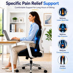 Seat Cushion L-Shaped Ergonomic Memory Foam Support for Office Chair Cushion, Car Seat Cushion, Seat Cushions for Office Chairs with Lumbar Alignment, Coccyx Relief for Wheelchair Travel Driving - Image 6