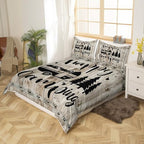 Castle Fairy Camper Bedding Set Full Size,Happy Camping Farmhouse Wooden Kids Duvet Cover,RV Comforter Cover Camper Accessories for Travel Trailers Room Decor Quilt Cover,2 Pillowcase,No Comforter - Image 3