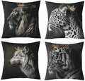 Feelyou Lion Tiger Throw Pillow Covers Soft 20" x 20" by Feelyou