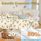 Simple Spring Comforter Full Size, Category A Maternal and Infant Grade Quilt Core - Healthy Warm Comfortable Comforter for Bedroom Living Room Bed Decor(J,200 * 230cm/79 * 91") - Image 4