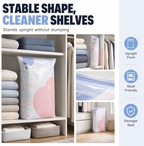 2026 New No-Pump Vacuum Storage Bags, 3D Vacuum Storage Bags, Portable Large Clothes Compression Bags for Household Use, Convenient Cube Storage Bag for Clothes, Comforters (5, 31.5 * 39.4in) - Image 6