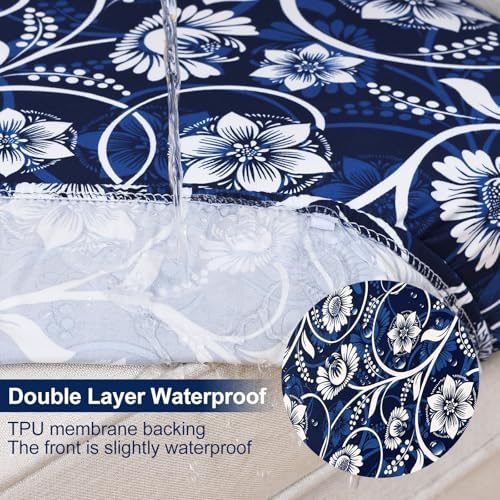 Smiry Waterproof Patio Cushion Covers, Stretch Outdoor Furniture Covers - Image 2