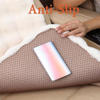Luxury Thickened Plush Car Seat Cushion Set,Soft Fluffy Protector Warm Faux Rabbit Fur Non-Slip Front and Back Seat Covers (Red,3pcs) - Image 5