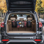 Dreaweet American Flag Bald Eagle Trunk Organizer for Car with Pockets Collapsible Trunk Organizer for SUV Trucks Sedan Van Patriotic Car Accessories Interior Back Seat Hanging Storage Organizers - Image 2