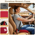 TranquilRelax 2XL Memory Foam Seat Cushion for Office Chair, 3.7-Inch, Red - Image 3