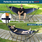 Tranquillo Hammock Stand, Premium Pre-Assembled for Indoor Outdoor, Aegean - Image 5