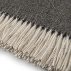 Alpaca Home - 100% Pure Baby Alpaca Eco Herringbone Sofa Throw Blanket, 71" X 51" (Charcoal)… - Image 3