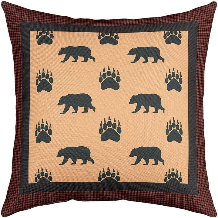 Feelyou Cute Bear Throw Pillow Covers Decorative Soft 18" x 18" Inches - Image 6