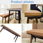 Picnic Bench Cushions 120x30x3cm(47.3x11.8x1.2in PU Leather Bench Cushion Thick Bay Window Seat Cushion Long Chair Pad for Dining Shoes Bench Settee Patio - Image 4