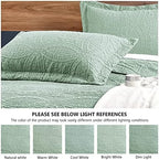 Love's cabin California King Size Quilt Bedding Set Sage Bedspreads - Cal King Summer Lightweight Bedspread Comforter - Coin Pattern Coverlet for All Season - 3 Pieces (1 Quilt, 2 Pillow Shams) - Image 5