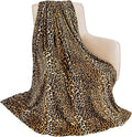 MACEVIA Flannel Fleece King Blanket for Couch, Leopard Print Blankets for Adult, Fuzzy Cozy Soft Fluffy Plush Cheetah Blanket for Bed Sofa 260GSM, Suitable for All Seasons (Brown Leopard,108x90inches) by Macevia