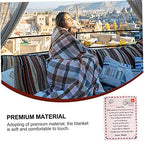 1pc Creative Letter Pattern Flannel Blanket Lightweight and Warm Office Travel Comforter for Boys and Girls - Image 4