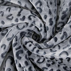 MACEVIA Sherpa Fleece Throw Blanket for Couch Fuzzy 3D Cheetah Blanket Thick Warm Reversible Cozy Comfy Super Soft Leopard Blanket for Bed Sofa 490GSM - Navy Leopard,50x60In - Image 3