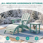 PLUUV Folding Adirondack Ottoman Footrest for Adirondack Chair, Aruba - Image 2