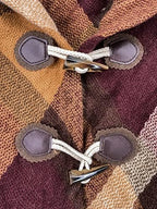 Moss Rose Women's Travel Plaid Shawl Wrap Open Front Poncho Cape for Fall Winter - Image 2
