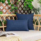 Kevin Textile Outdoor Waterproof 26”x26” Pillow Covers 2 Pack, Blue - Image 6