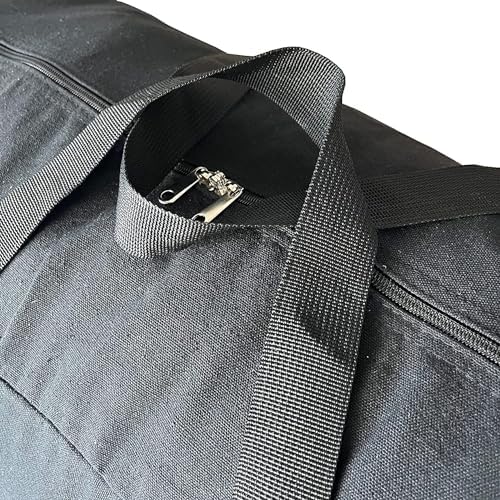 YiKitHom Extra Large Storage Canvas Duffle Bag for Travel, Black Oversized Giant Big Traveling Duffle Bag - Image 5