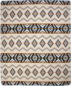 QISU Wool Blanket Throw | Large, Beautiful, Warm, Soft, Handmade in Ecuador by Local Artisans |94″ x 78″| Hypoallergenic, Breathable | Non-Itchy or Scratchy Fabric(Plate-Billed Mountain Toucan) - Image 4