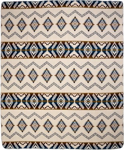 QISU Wool Blanket Throw | Large, Beautiful, Warm, Soft, Handmade in Ecuador by Local Artisans |94″ x 78″| Hypoallergenic, Breathable | Non-Itchy or Scratchy Fabric(Plate-Billed Mountain Toucan) - Image 4