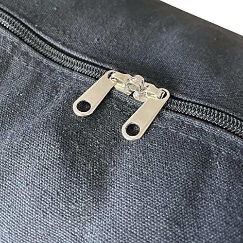 YiKitHom Extra Large Storage Canvas Duffle Bag for Travel, Black Oversized Giant Big Traveling Duffle Bag - Image 4