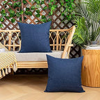 Kevin Textile Outdoor Waterproof 26”x26” Pillow Covers 2 Pack, Blue - Image 5