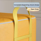 180/240/260/350L Extra Large Clothes Storage Bags,Moving Bags with Reinforced Handles Zippers Folding Storage and Organization Bag for Clothing Comforters Bedding(Yellow:350L-60x75x80cm) - Image 5