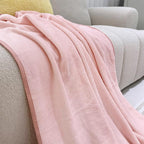 ShezPretty Premium 2in1 Soft Travel Blanket Pillow with Airline Hand Luggage Sleeve and Backpack Clip Airplane (Light Pink) - Image 4