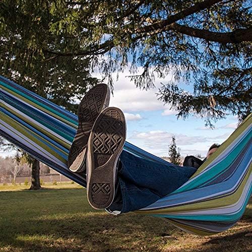 Vivere Brazilian Style Double Outdoor Cotton Hammock with Carry Bag, Cayo Reef - Image 4